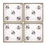 Pack Of Four Glass Bee Coasters, thumbnail 2 of 3