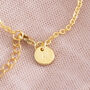 Personalised Gold Plated Leaf Chain Bracelet, thumbnail 6 of 8