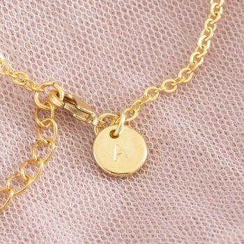Personalised Gold Plated Leaf Chain Bracelet, 6 of 8