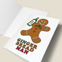 'Gingerbread Man' Funny Christmas Card, thumbnail 5 of 5