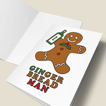 'Gingerbread Man' Funny Christmas Card, 5 of 5