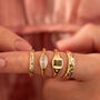 Pastel Stone Scatter Adjustable Ring, thumbnail 9 of 10
