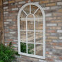 Cream Arched Window Wall Mirror, thumbnail 1 of 5