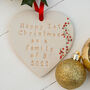 First Family Christmas Hanging Decoration, thumbnail 1 of 6