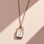 Personalised Love Padlock Charm Necklace, thumbnail 4 of 9