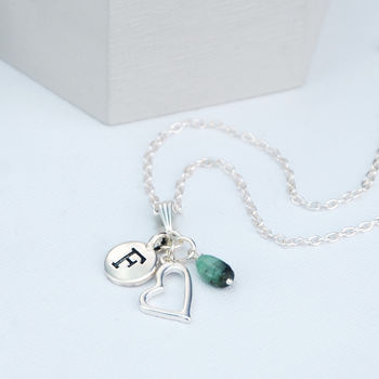 Personalised Birthstone And Charm Necklace, 7 of 12
