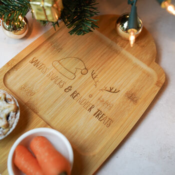 Santa And Rudolph Snack Plate For Christmas Eve, 4 of 4