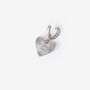 Mini Heart Charm Clip On Silver Pendant, thumbnail 3 of 6