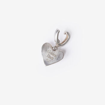 Mini Heart Charm Clip On Silver Pendant, 3 of 6