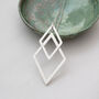 Sterling Silver Geometric Statement Necklace, thumbnail 7 of 10