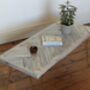 Industrial Hairpin Leg Coffee Table White Brass, thumbnail 3 of 8