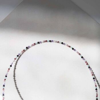 Sunset Mixed Gemstone Beaded Necklace, 5 of 8