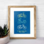 Personalised Cycling Print, thumbnail 1 of 6