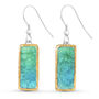 Emerald Turquoise Lagoon Drop Earrings, thumbnail 2 of 4