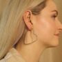 Boho Large Heart Geometric Hoop Earrings, thumbnail 5 of 12