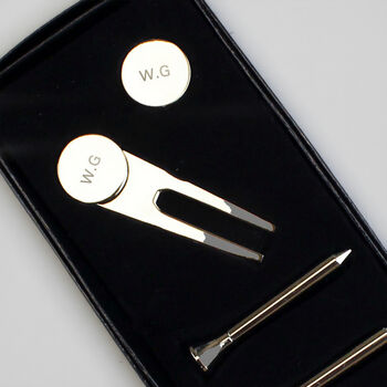 Personalised Silver Plated Golf Set Gift, 3 of 5