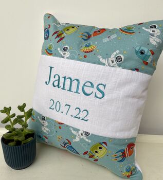 Outer Space Name Cushion, 2 of 11