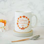 Personalised Autumn Wedding Bridesmaid Mug, thumbnail 1 of 5