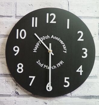 Personalised Slate Clock, 2 of 4