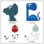 Personalised Childrens Dinosaur Clock, thumbnail 10 of 10