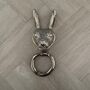 Brass Hare Door Knocker Nickel Finish, thumbnail 8 of 8