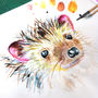 Inky Hedgehog Faux Leather Phone Case With Card Slots, thumbnail 6 of 6