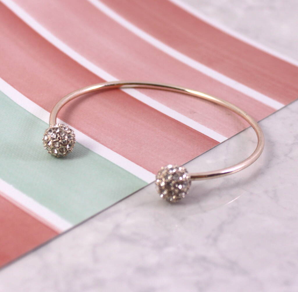 crystal ball bangle