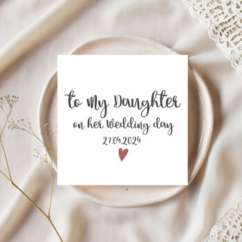 To Our Daughter On Her Wedding Day Card, 2 of 4