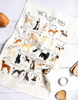 A Z Of Dogs Tea Towel, 4 of 4