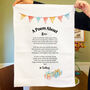 Personalised Poem Tea Towel 70th Birthday Gift, thumbnail 9 of 10