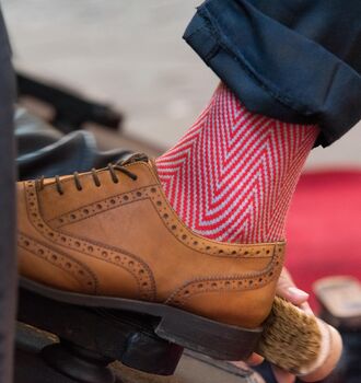 Customised Red Luxury Men's Socks Three Pair Gift, 10 of 10
