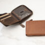 Personalised Men's Zip Around Rugged Leather Wallet, thumbnail 4 of 9