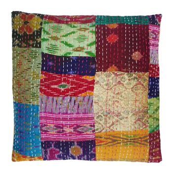 Silk Patola Patchwork Handmade Cushion Cover Pair, 3 of 6