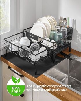 Dish Drainer Rack Extendable Spout Drying Rack, 3 of 8