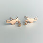Sterling Silver Cat And Ball Stud Earrings, thumbnail 5 of 6