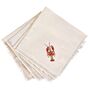 Embroidered Lobster Napkins Set Of Four, thumbnail 2 of 2