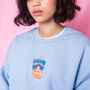 Leo Di Capri Sun Embroidered Sweatshirt, thumbnail 1 of 4