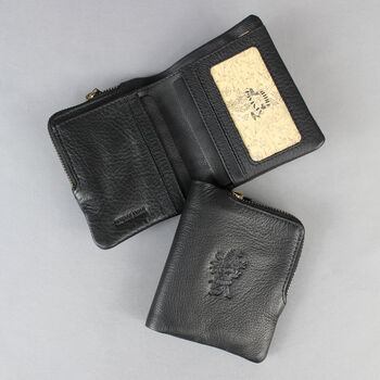 'Lander' Men's Leather Bi Fold Wallet In Black, 3 of 12
