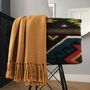 Inca Yellow Solid Throw, thumbnail 4 of 4