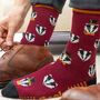 Dapper Badger Men's Bamboo Dress Socks Burgundy, thumbnail 1 of 5