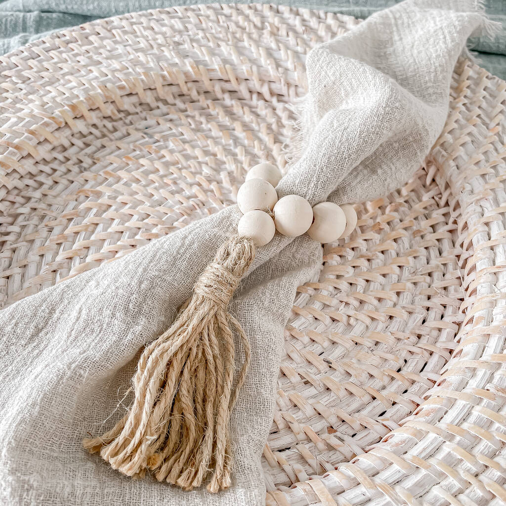 Whitewash Rattan Table Charger Set Of Four By Oh So Kel