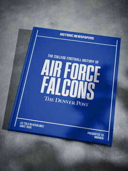 Air Force Falcons College Football Personalised Gift Newspaper History Book, 9 of 12