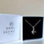 Sterling Silver Swallow Pendant Necklace, thumbnail 6 of 8