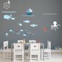 Under The Sea Fabric Wall Stickers, thumbnail 1 of 2