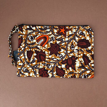 Large African Print Zip Pouch | Kwesi Print, 6 of 6