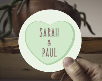 Personalised 'Love Heart' Coaster, 2 of 5