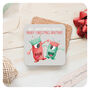 Cute Brother Christmas Gift Coaster Bar Present Monster, thumbnail 2 of 5