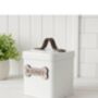 Personalised Farmhouse Pet Treat Tin With Walnut Nameplate, thumbnail 1 of 9