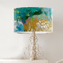 Celebrations, Modern Floral Blue And Yellow Lampshade, thumbnail 1 of 3