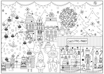 Christmas Colouring Poster, 4 of 4